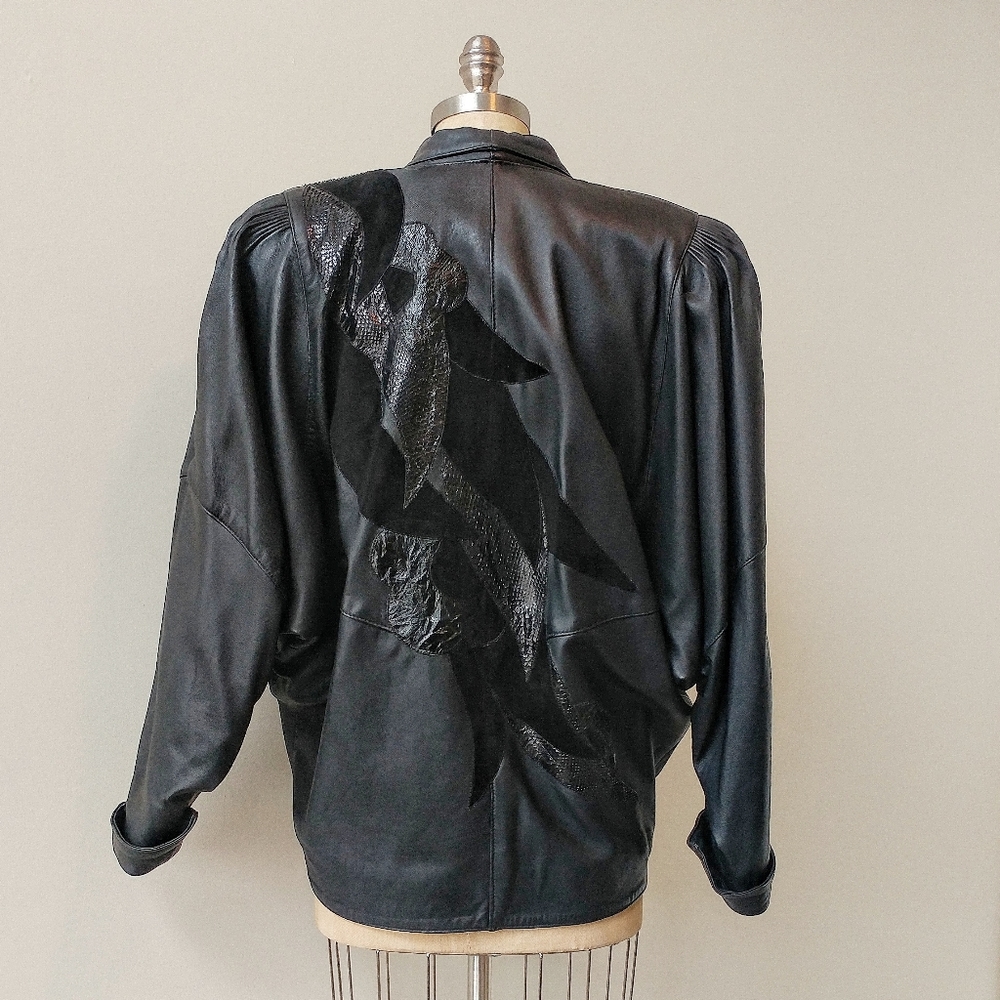 Price Drop Handmade Black Leather Jacket